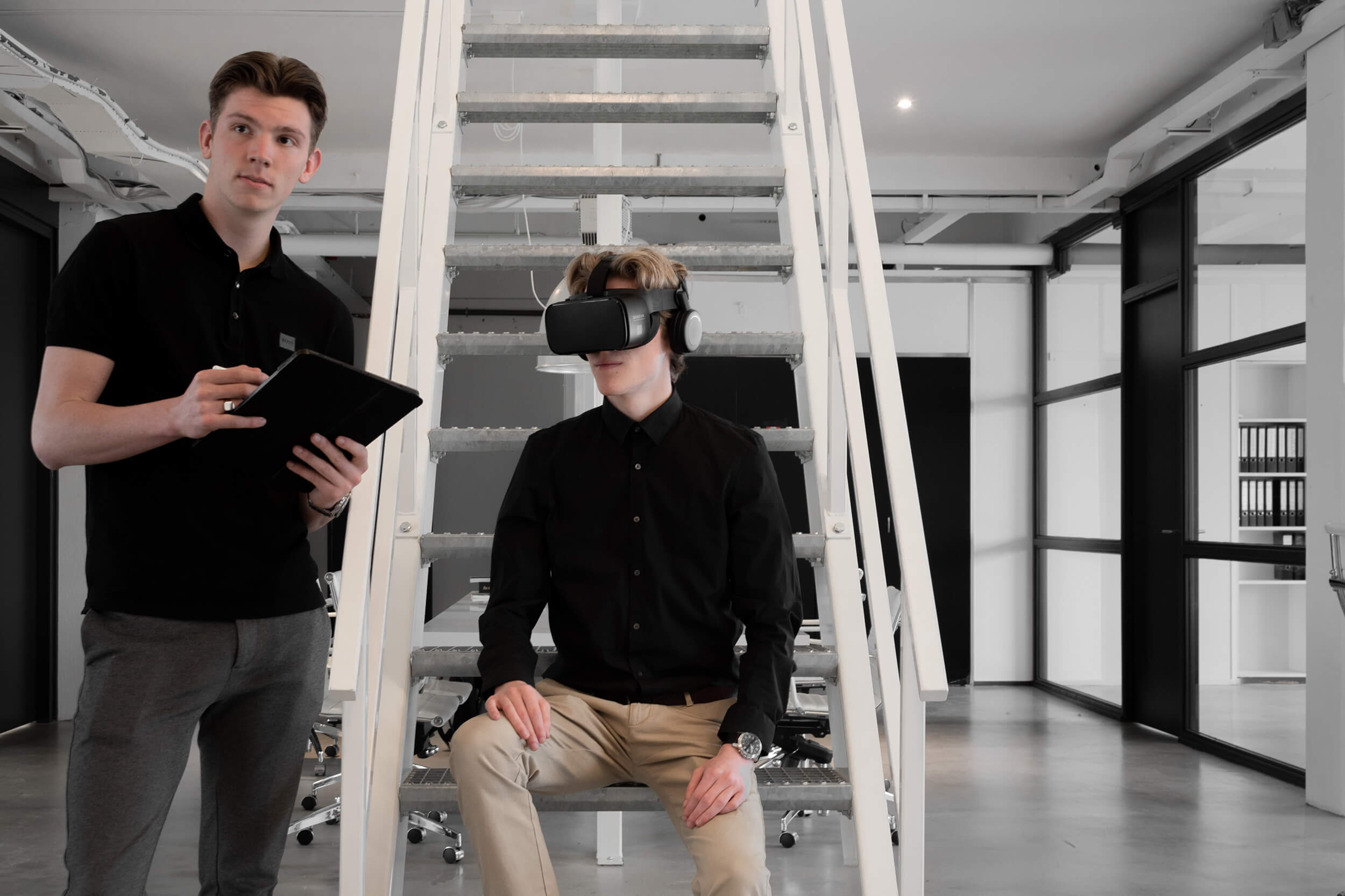 Architect met VR bril