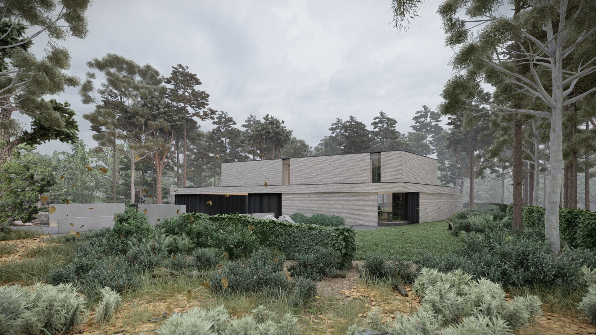 villa in natuur omgeving