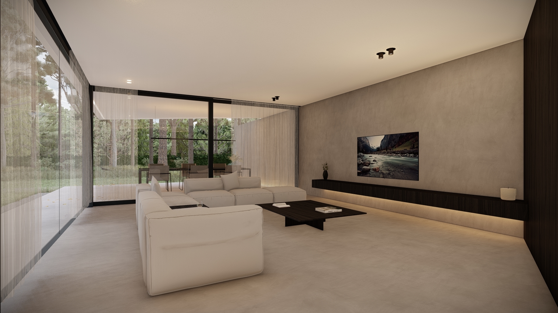 woonkamer met glas in weert