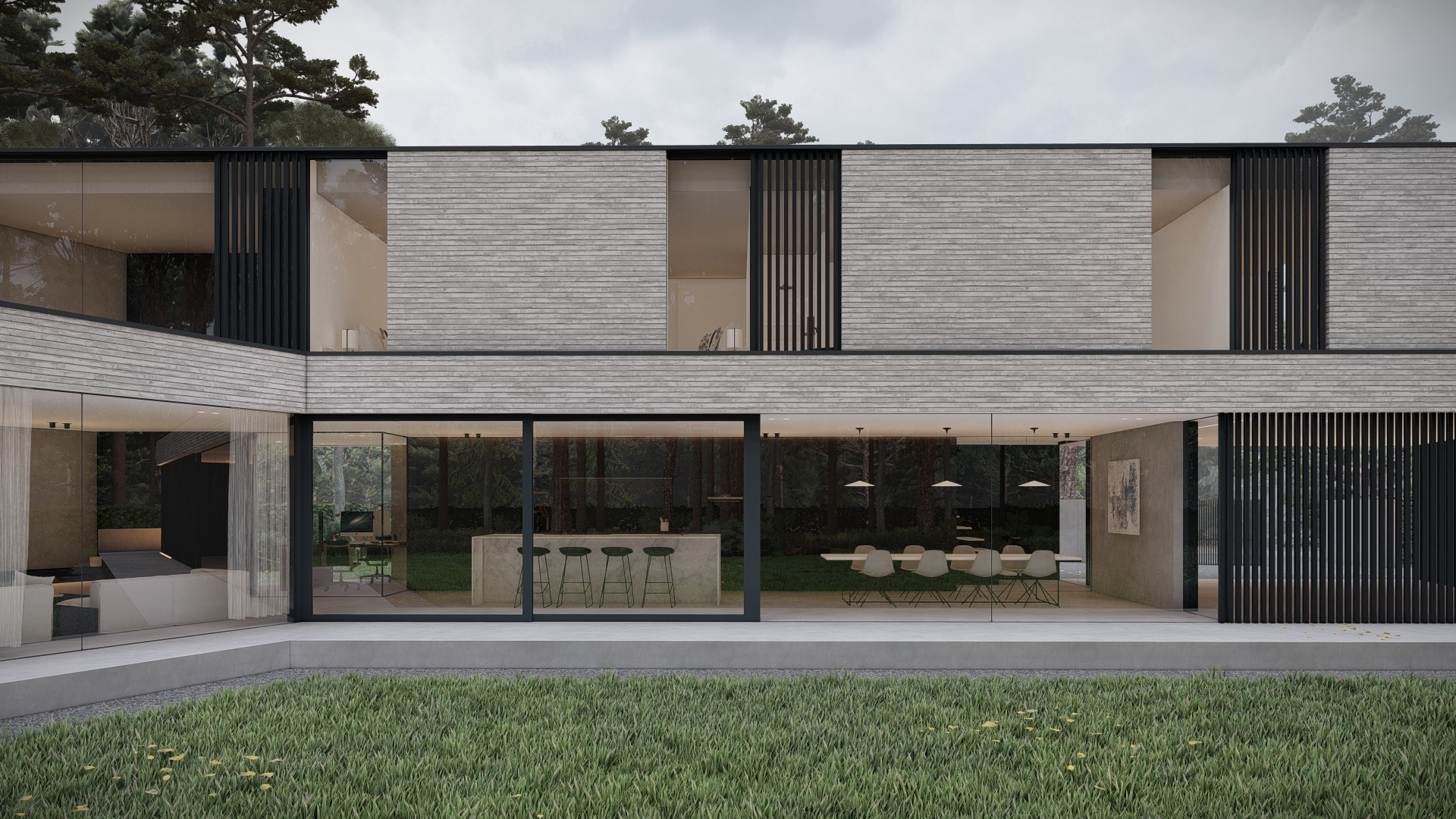 gebouwde villa