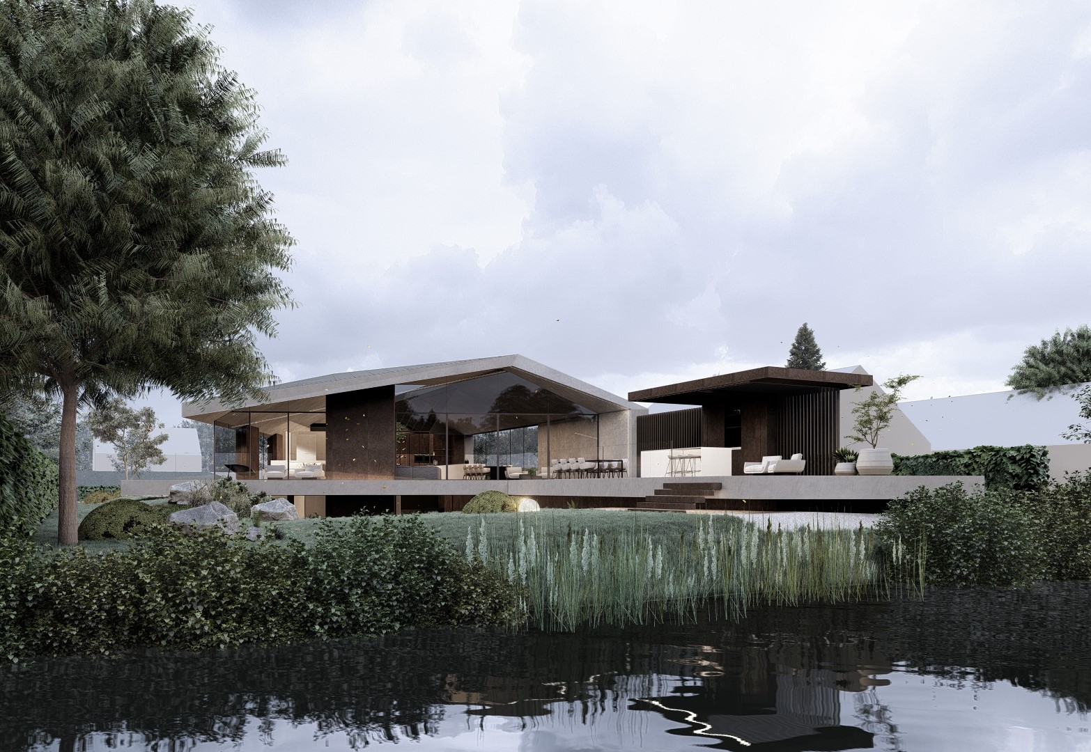 Villa Parq Waal - Barendrecht, Villa aan het water