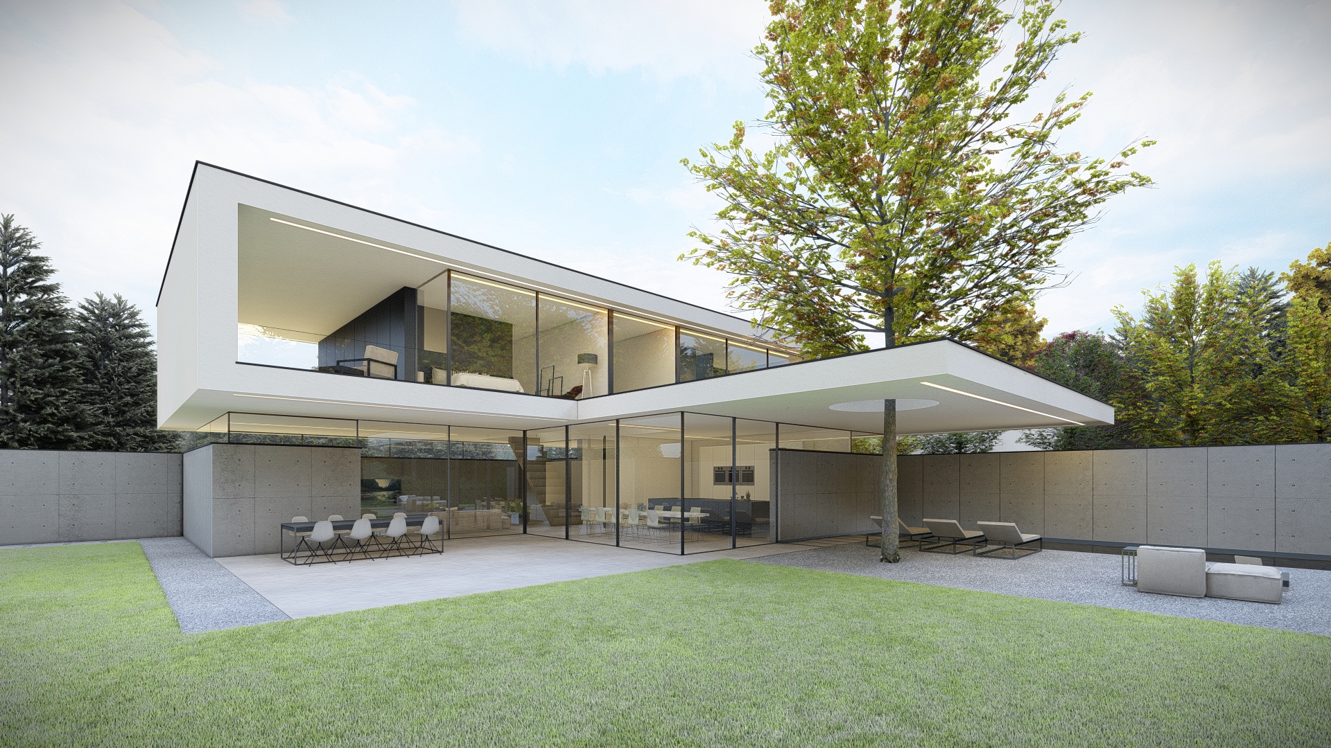 Minimalistische betonwoning Herten